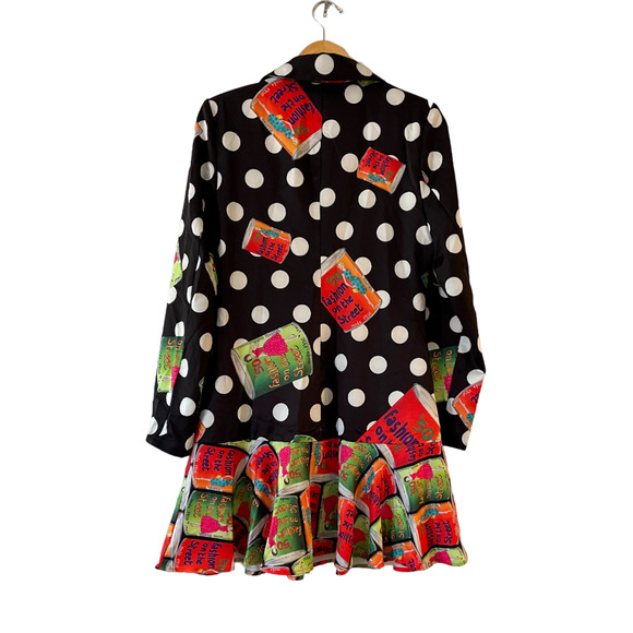 Polka Dot Mini Dress with Colorful Accents - Picture 2 of 9